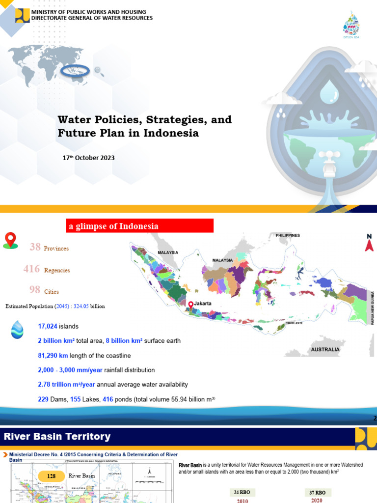 Water Policy, Strategies, & RB Practice in Indonesia PDF Water