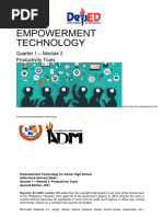 EmpowermentTechn q1 Mod2 ProductivityTools v5