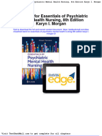 Full Download Test Bank For Essentials of Psychiatric Mental Health Nursing 8th Edition Karyn I Morgan 2 PDF Full Chapter