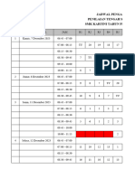 Jadwal Pengawas Ruang Pas Genap 2023