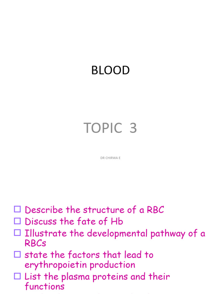 Blood and Blood Components 2023-1 | PDF | Blood | White Blood Cell