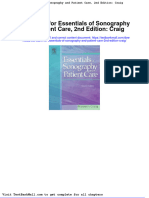 Full Download Test Bank For Essentials of Sonography and Patient Care 2nd Edition Craig PDF Full Chapter