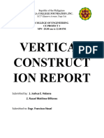 Vertical Construction Report