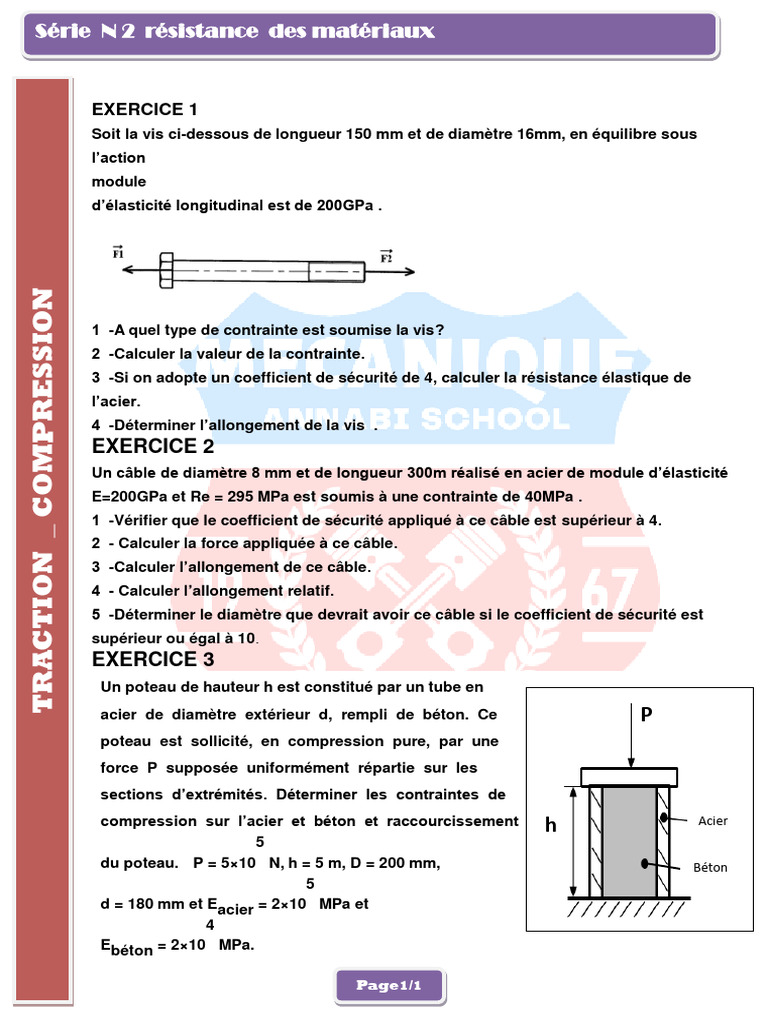 Contrainte et résistance en compression | PDF | Technologie et ingénierie