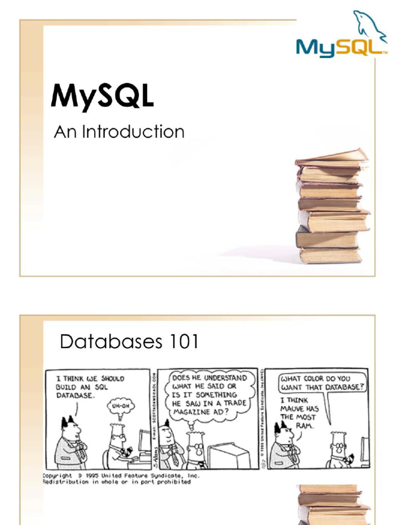 Database Further Mysql | PDF image.