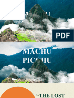 Machu Picchu PowerPoint Morph Animation Template Green Variant