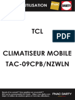 TCL Climatiseur Mobile Tac-09Cpb/Nzwln: Manuel D'Utilisation