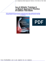 Full Download Principles of Athletic Training A Competency Based Approach Prentice 15th Edition Test Bank PDF Full Chapter
