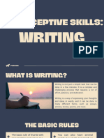 Lesson 4 - The Receptive Skills Writing