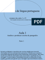 Trabalho de Analise de Dado Sobre A Língua Portuguesa