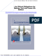 Full Download Test Bank For Ethical Obligations For Decision Making Text and Cases 4th Edition PDF Full Chapter