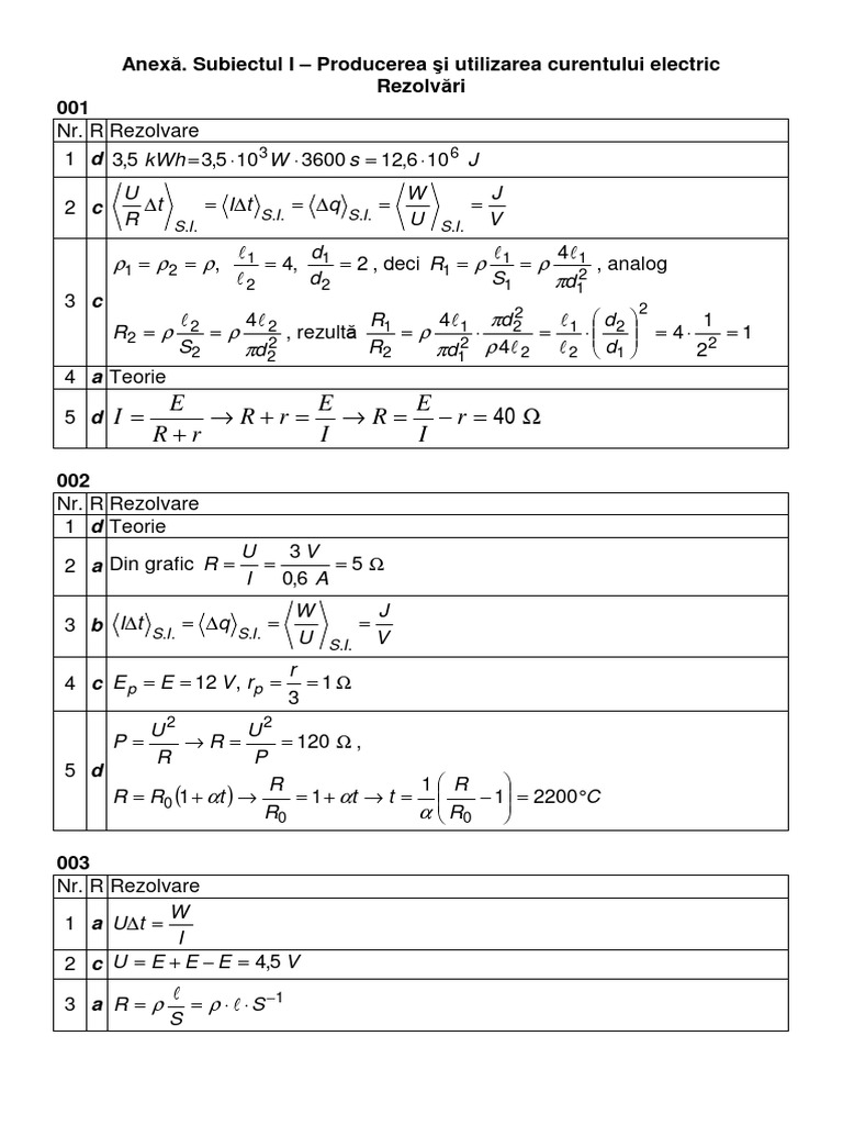 Anexa s1 electricitate pdf
