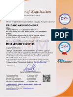 Certificate Iso 45001 2018 PT - Daiki Axis Indonesia (Ia 2023)