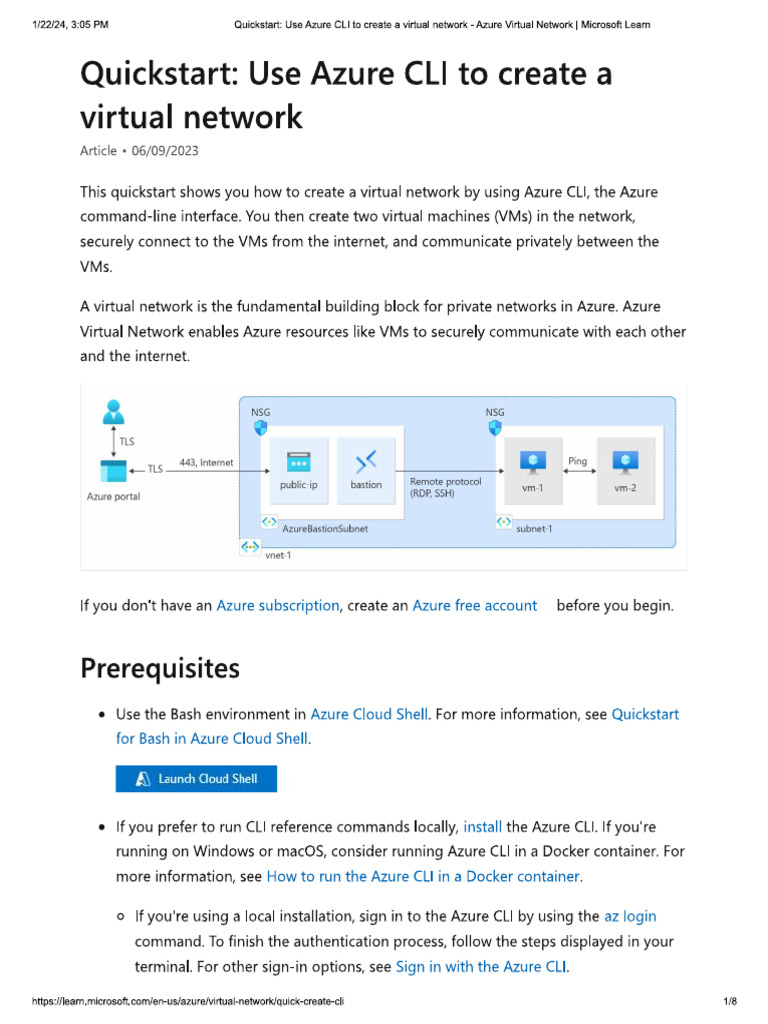 Vnet Cli Lab | PDF