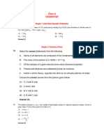 Chapter Wise Questions - NEET 2023 - CHEMISTRY Analysis