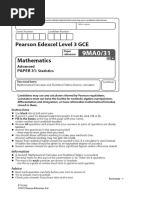 A Level Statistics 2022