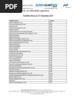 ILE Exhibitor List Hyderabad