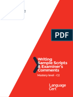 LC Academic C2 Writing Sample Scripts