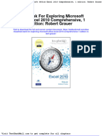 Full Download Test Bank For Exploring Microsoft Office Excel 2010 Comprehensive 1 Edition Robert Grauer PDF Full Chapter