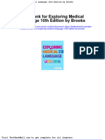 Full Download Test Bank For Exploring Medical Language 10th Edition by Brooks PDF Full Chapter