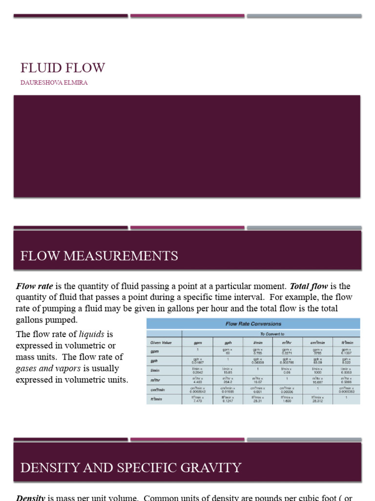 Fluid Flow Measurement and Properties | PDF | Foreign Language Studies ...