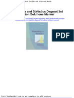 Full download Probability and Statistics Degroot 3rd Edition Solutions Manual pdf full chapter