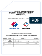 Method Statement For Lamination of External - Internal Lay Up Joint On GRP, UPVC, HDPE and Vitrified Clay Piping. (Rev. 00)