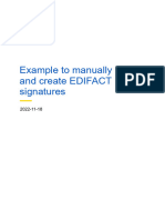 Example To Manually Check and Create EDIFACT Signatures 2022-11-18
