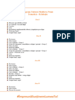 Program Tabara Moldova Noua 2023