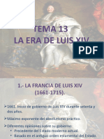 TEMA 13 - La Era de Luis XIV