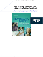 Full Download Professional Nursing Concepts and Challenges Black 6th Edition Test Bank PDF Full Chapter