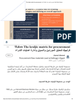 The kraljic matrix for procurement مصفوفة كرلجيك لتحليل الموردين والسوق وادارة عمليات الشراء