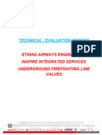 Technical Report - Underground Firefighting Valves