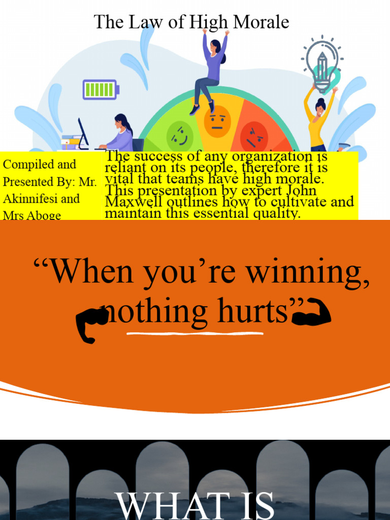 High Morale: Boosting Team Success | PDF | Career & Growth | Self ...
