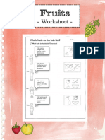 Fruits Worksheets Caros Materialwerkstatt