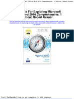 Full Download Test Bank For Exploring Microsoft Office Word 2010 Comprehensive 1 Edition Robert Grauer PDF Full Chapter