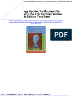 Full Download Psychology Applied To Modern Life Adjustment in The 21st Century Weiten 9th Edition Test Bank PDF Full Chapter