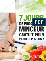 7 Jours de Menus Et Recettes Minceur