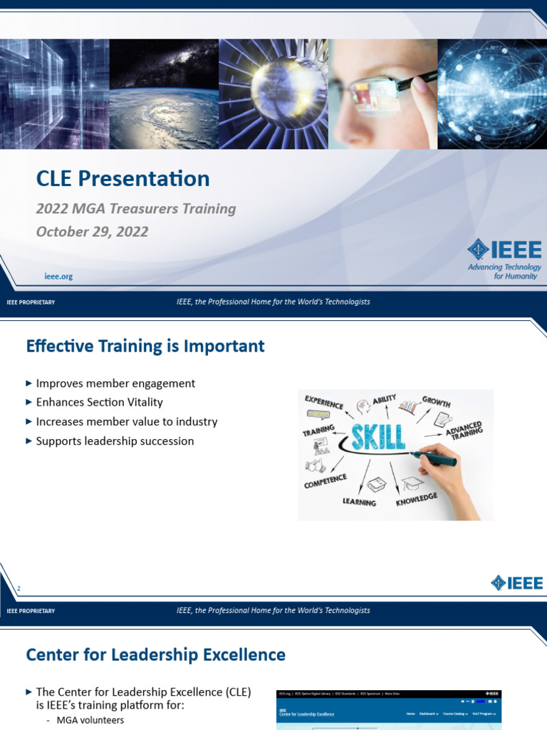 IEEE CLE Training for Volunteers | PDF | Institute Of Electrical And ...