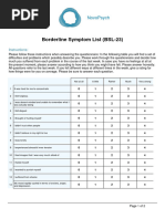 McLean BPD Screening Questionnaire | PDF