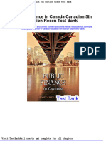 Full Download Public Finance in Canada Canadian 5th Edition Rosen Test Bank PDF Full Chapter