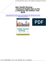 Public Health Nursing Population-Centered Health Care in The Community Stanhope 8th Edition Test Bank