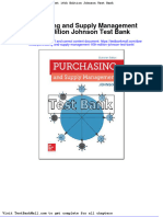 Full Download Purchasing and Supply Management 16th Edition Johnson Test Bank PDF Full Chapter