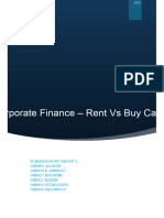 Rent Vs Buy Report - Group3 Corporate Finance