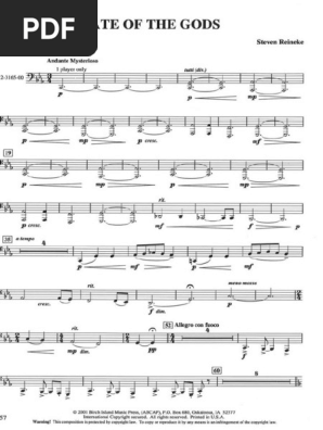 Fate of The Gods - Tuba | PDF