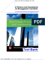 Full Download Real Estate Finance and Investments 15th Edition Brueggeman Test Bank PDF Full Chapter
