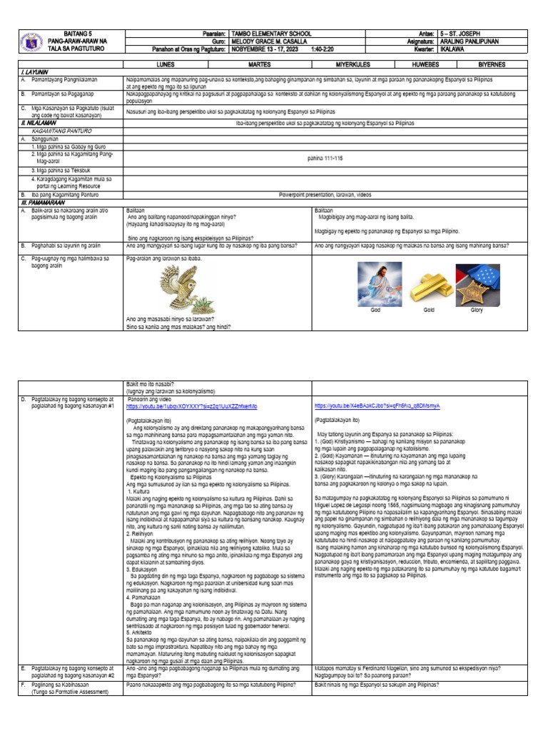 DLL - Ap 5 - Q2 - W2 | PDF