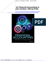 Full Download Test Bank For Financial Accounting in An Economic Context 10th by Pratt PDF Full Chapter