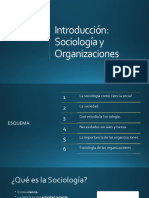 Introducción Sociología de Las Organizaciones