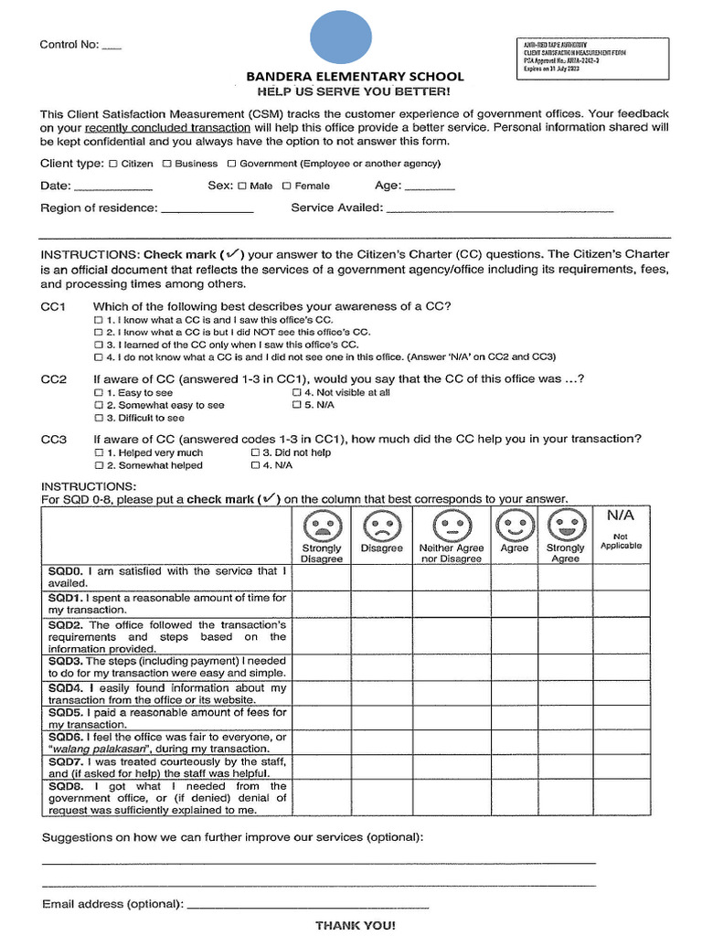 Enclosure No. 2 CSM Form Hard Copy 1 | PDF